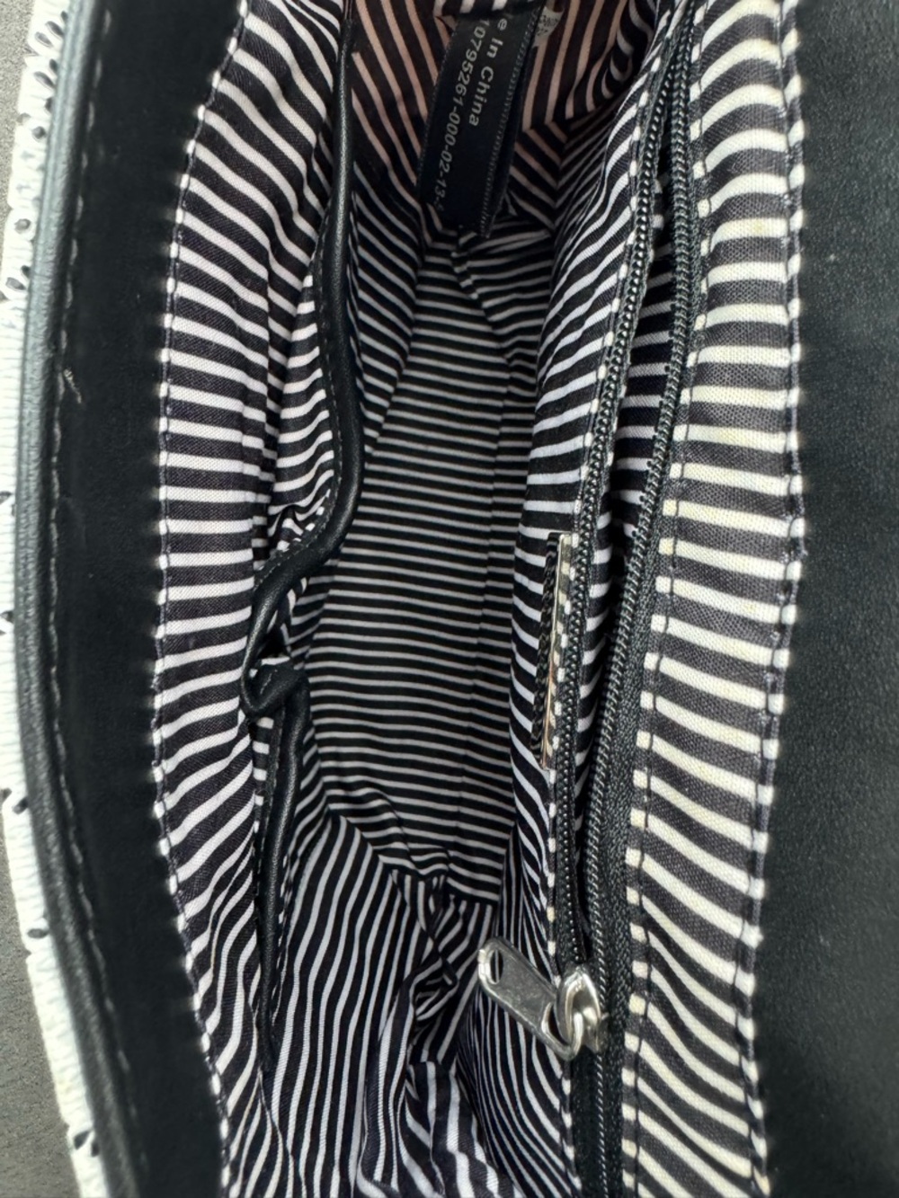 Giani Bernini Mini Backpack Convertible Crossbody Black White Logo Bag - Picture 11 of 12
